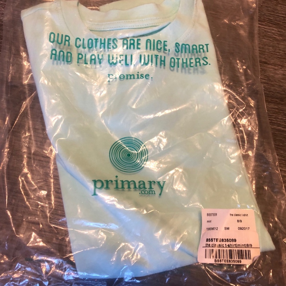 Primary basic T-shirt in Mint